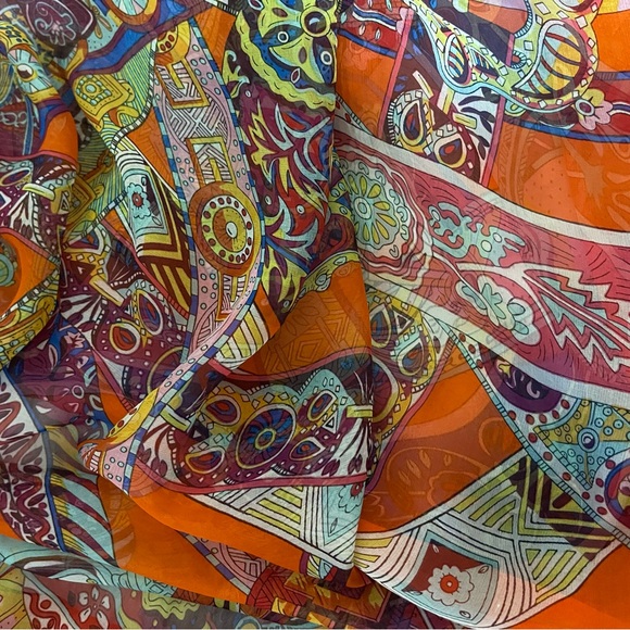 Hermès Paris Le Songe De La Licorne Silk Shawl Wrap Scarf.🧣🍂🍁 - Picture 13 of 16